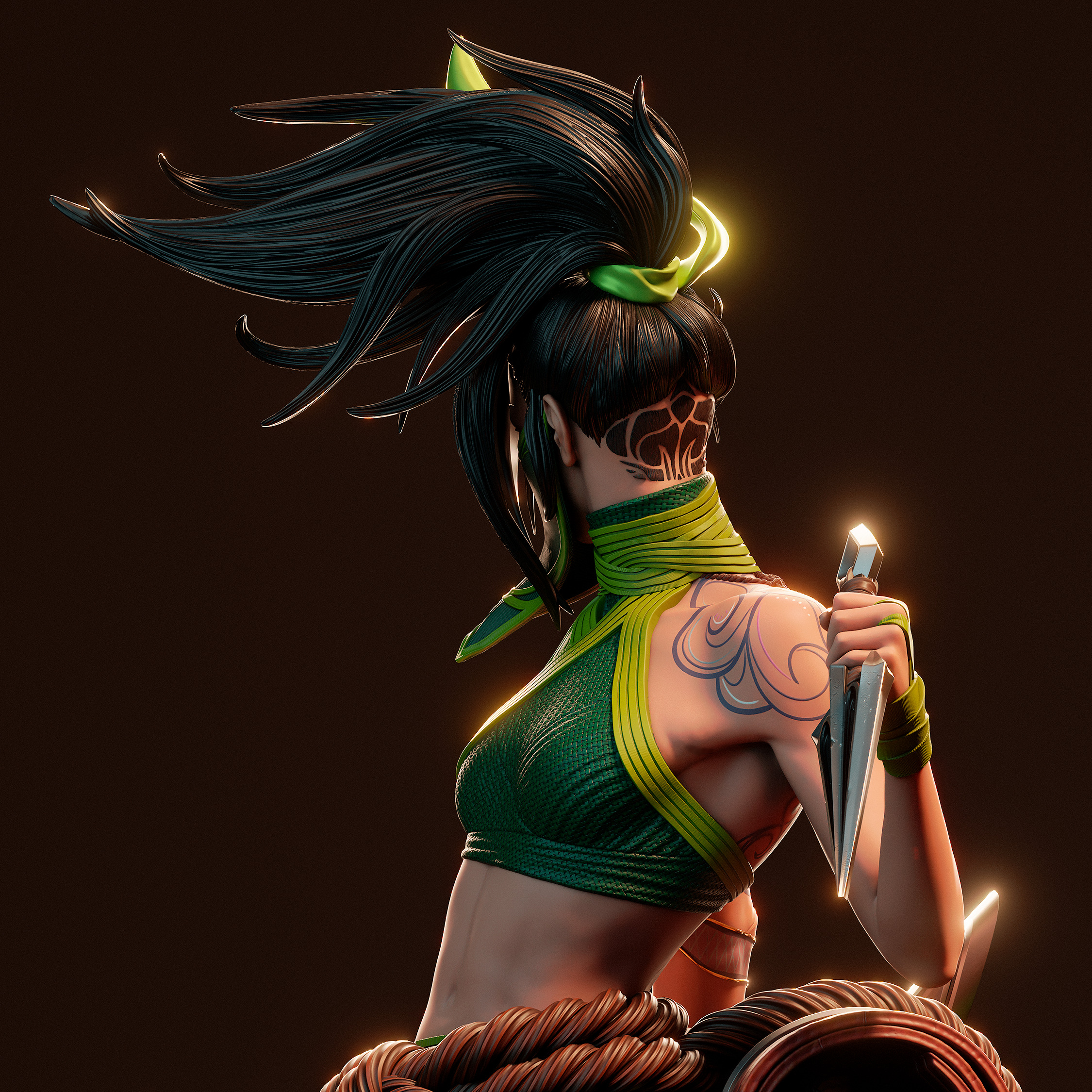 Akali 3D Print 3D print model_14