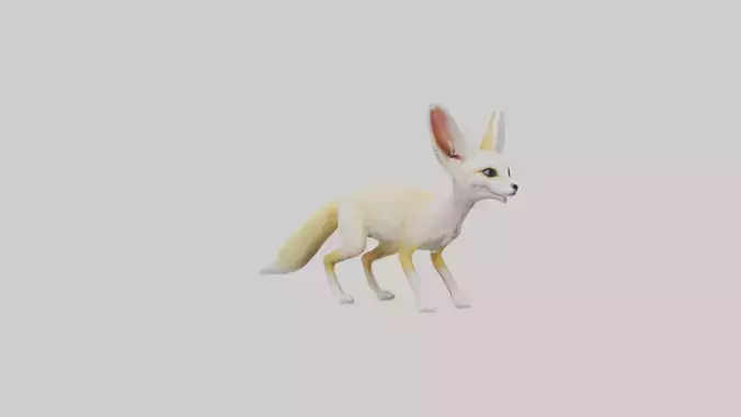 Fennec Fox listening model