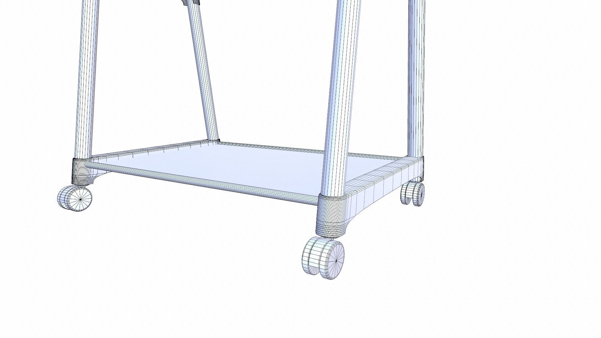 Shelf Clothes Hanger 3D model_8