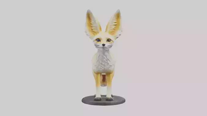 Fennec Fox statue model