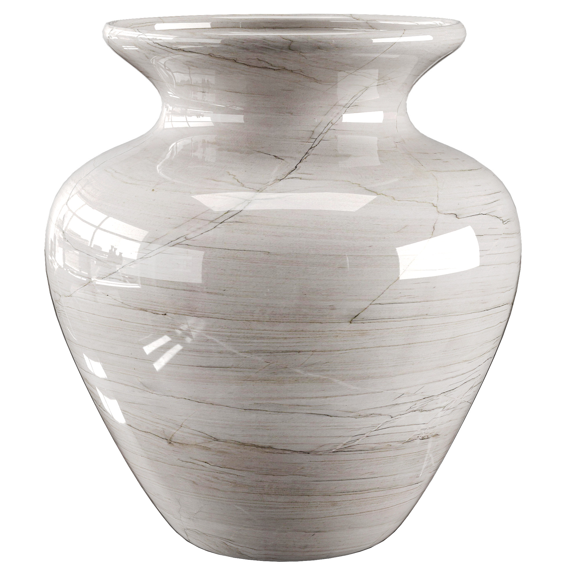 Vase decor Low-poly 3D model_3