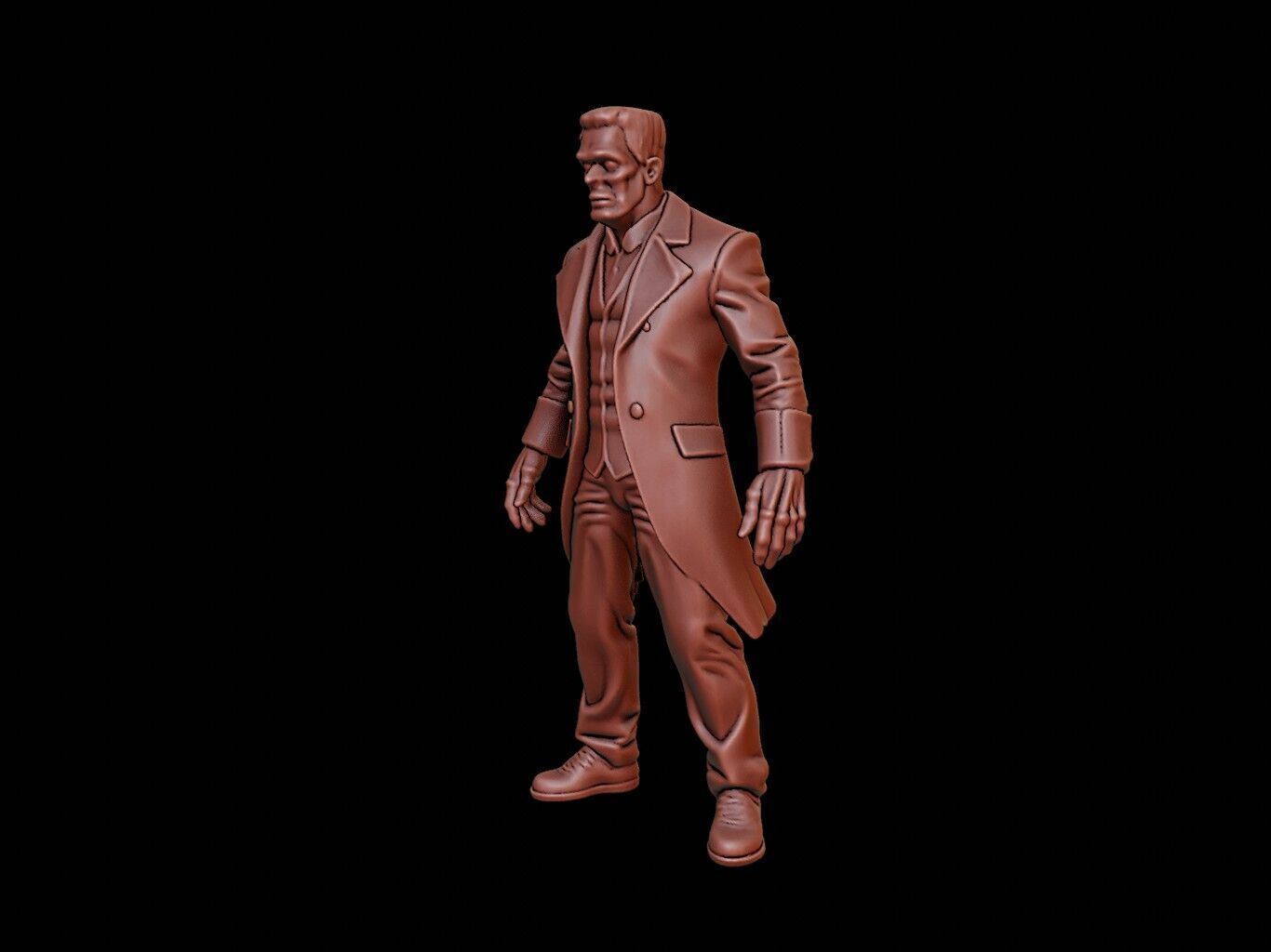Frankenstein Figure 3D print model_2