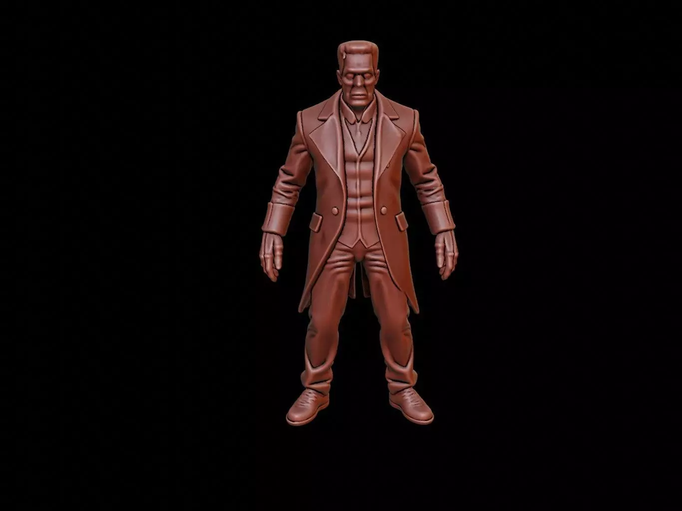 Frankenstein Figure 3D print model_0