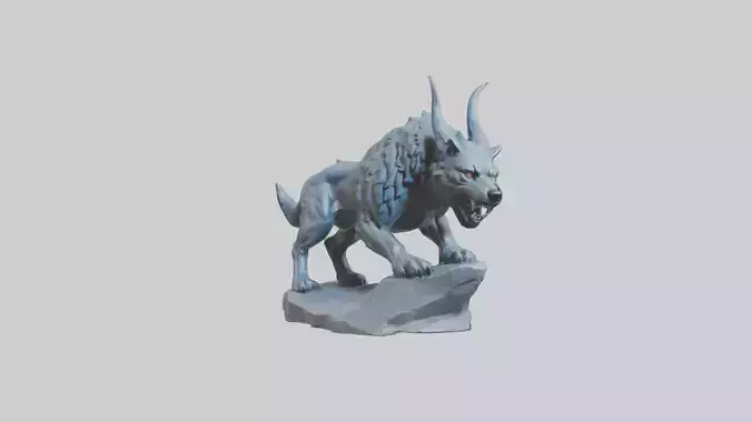 Fenrir statue model