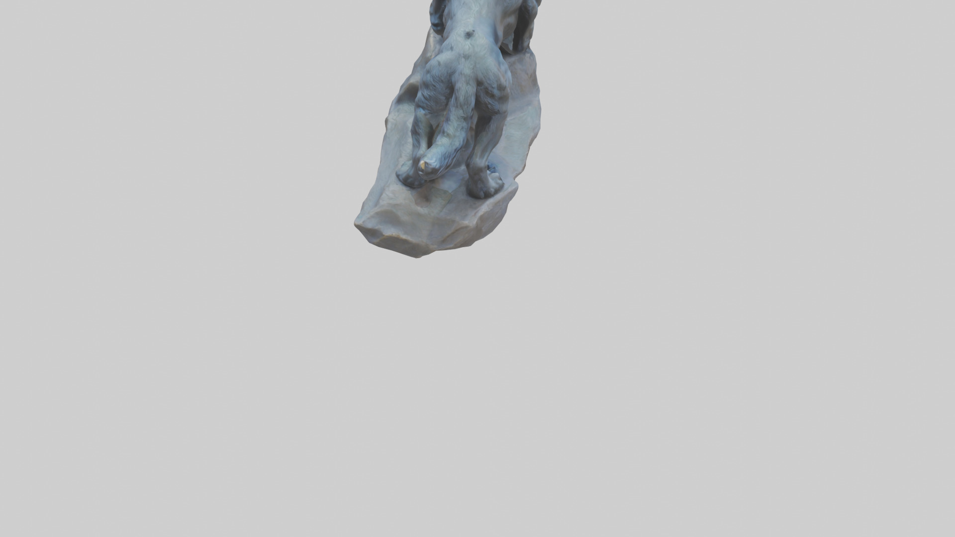 Fenrir statue model Low-poly 3D model_7