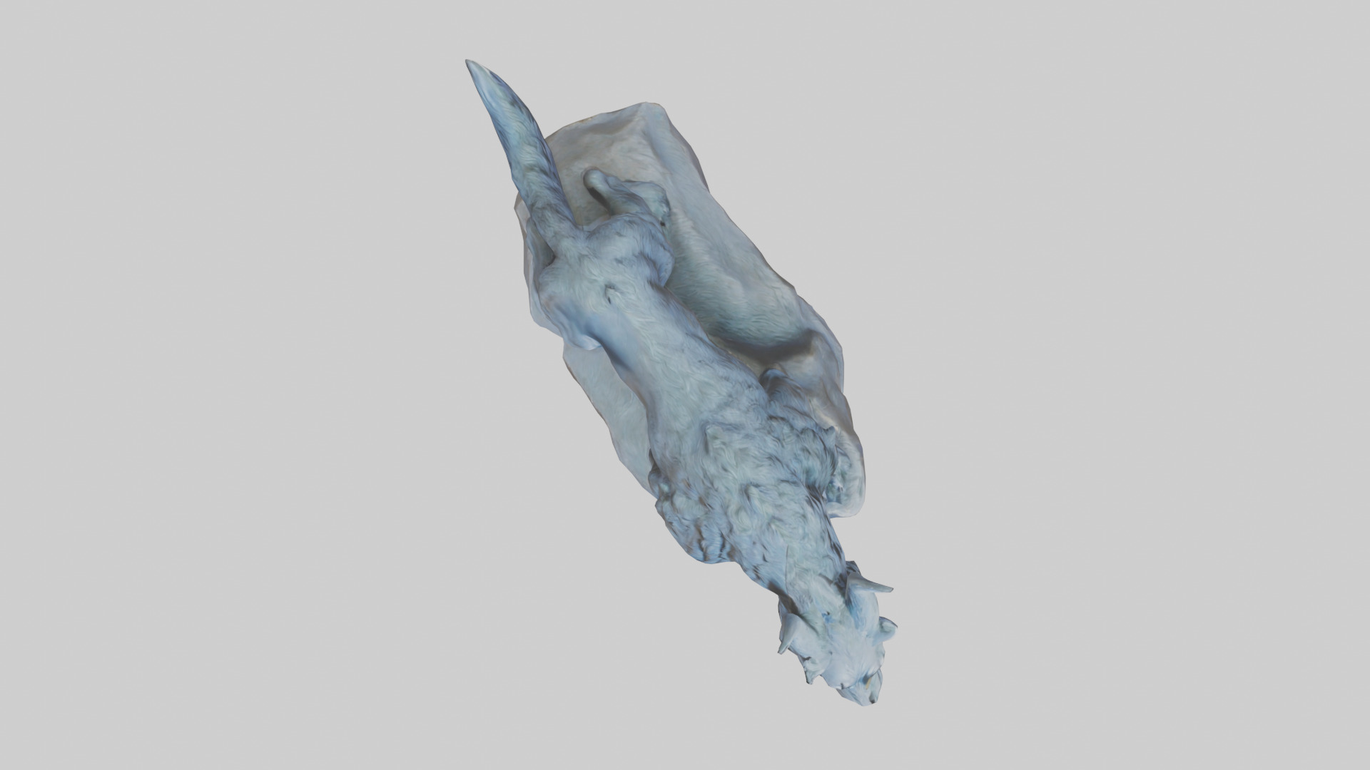 Fenrir statue model Low-poly 3D model_24
