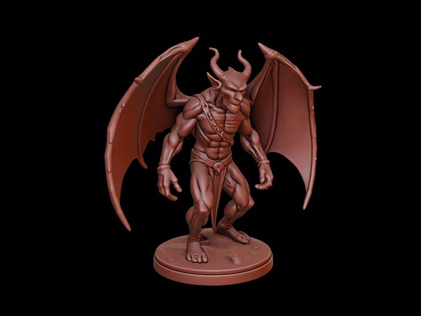 Gargoyle Figure 3D print model_1