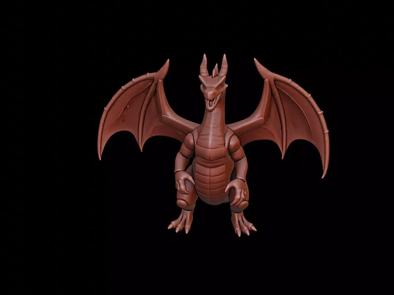 Ghidorah Figure 3D print model_0