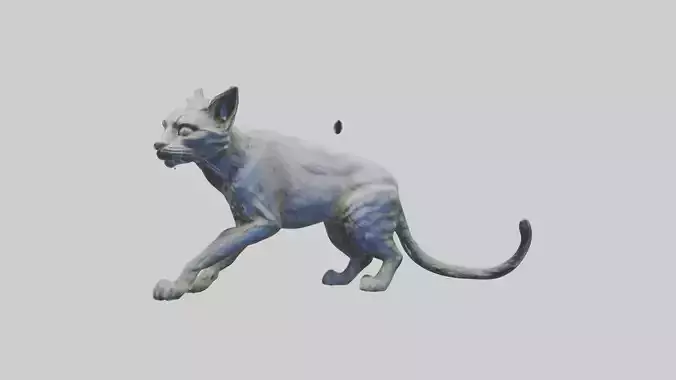 Feral Cat statue model