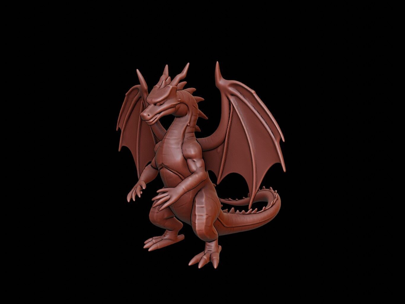 Ghidorah Figure 3D print model_2