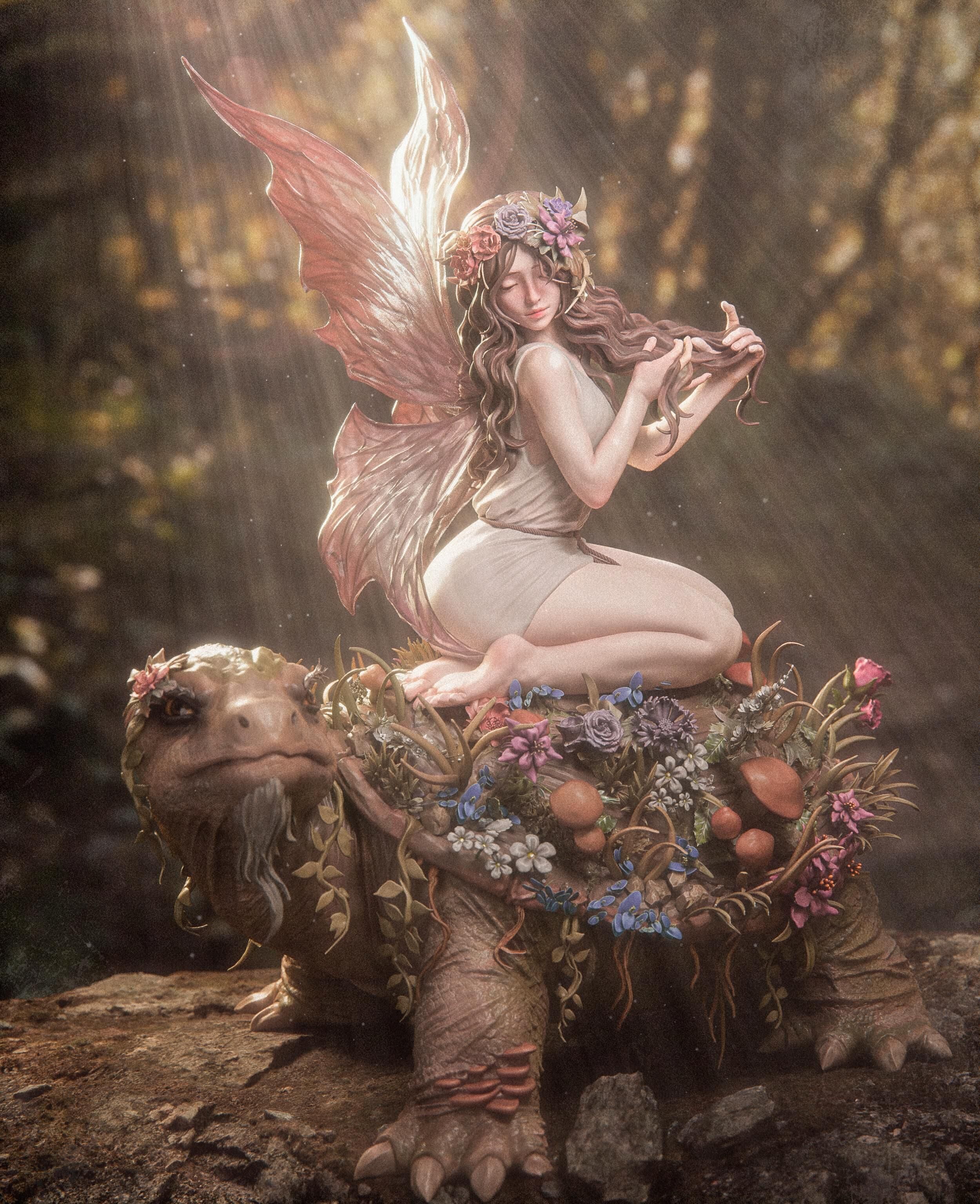 Fairy Blossom 3D Print 3D print model_1