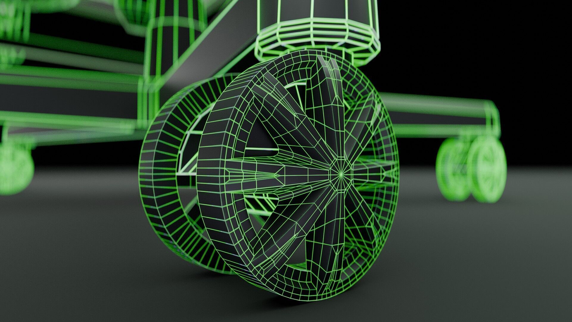 Workstation for PC Low-poly 3D model_36