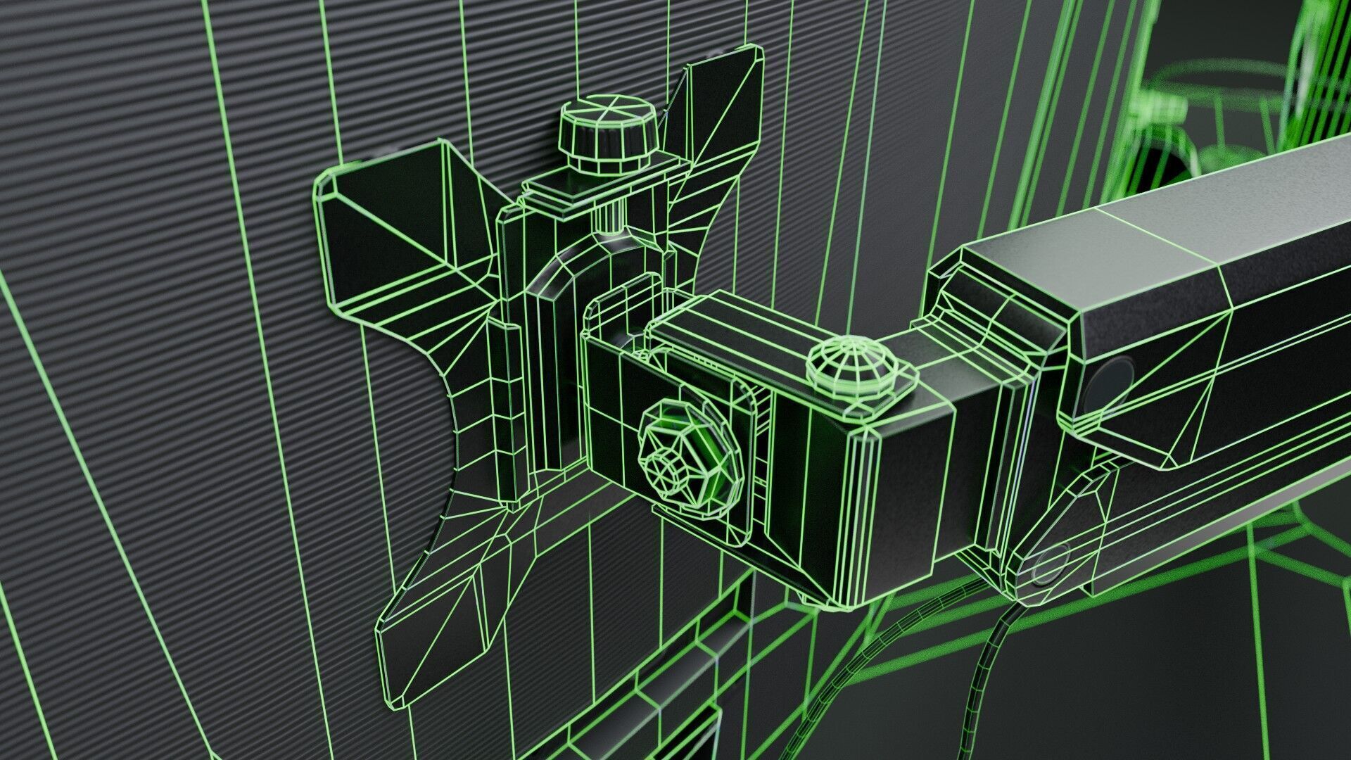 Workstation for PC Low-poly 3D model_40