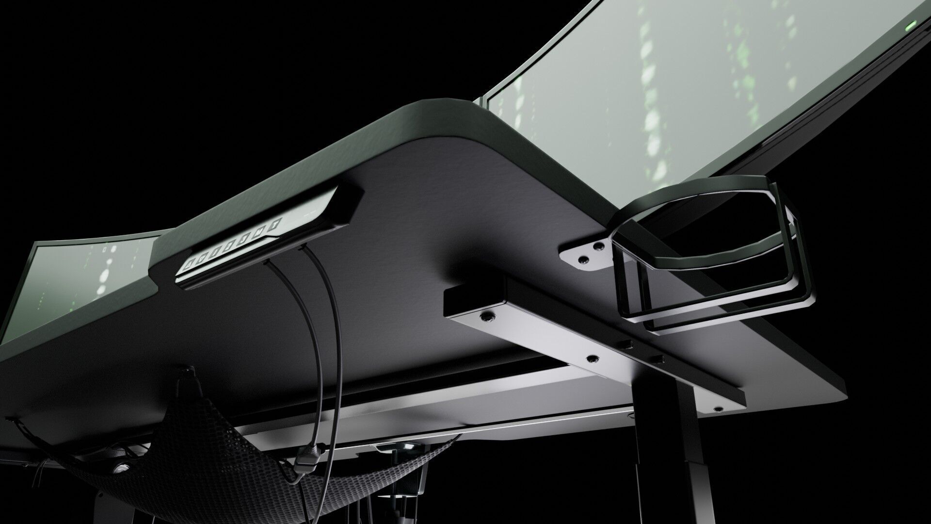 Workstation for PC Low-poly 3D model_41