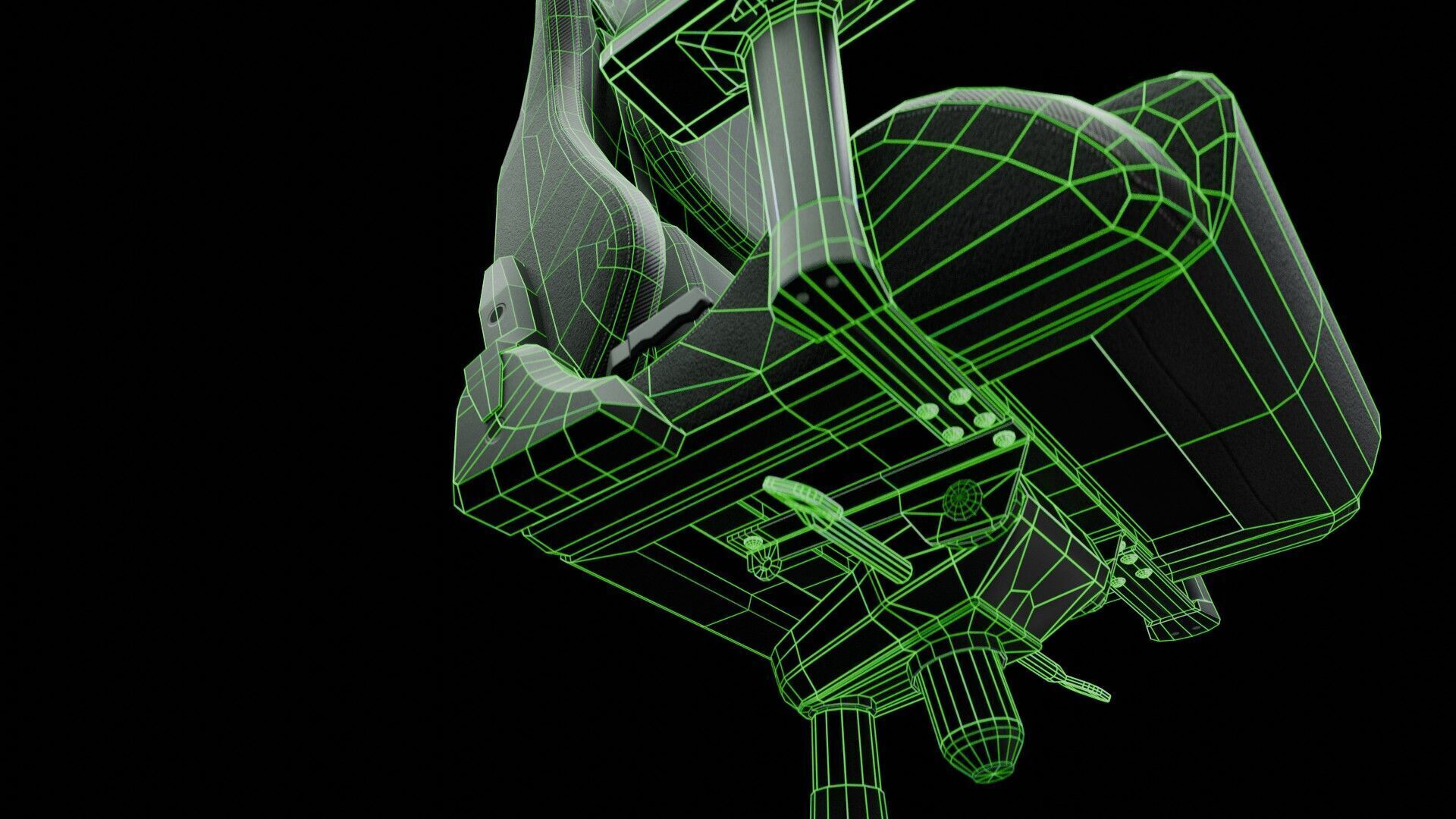 Workstation for PC Low-poly 3D model_34