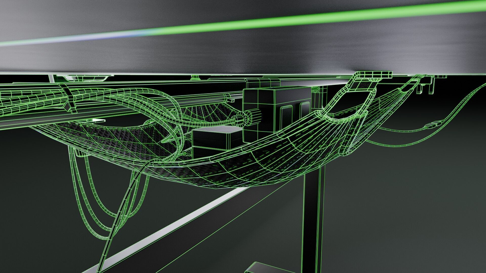 Workstation for PC Low-poly 3D model_44