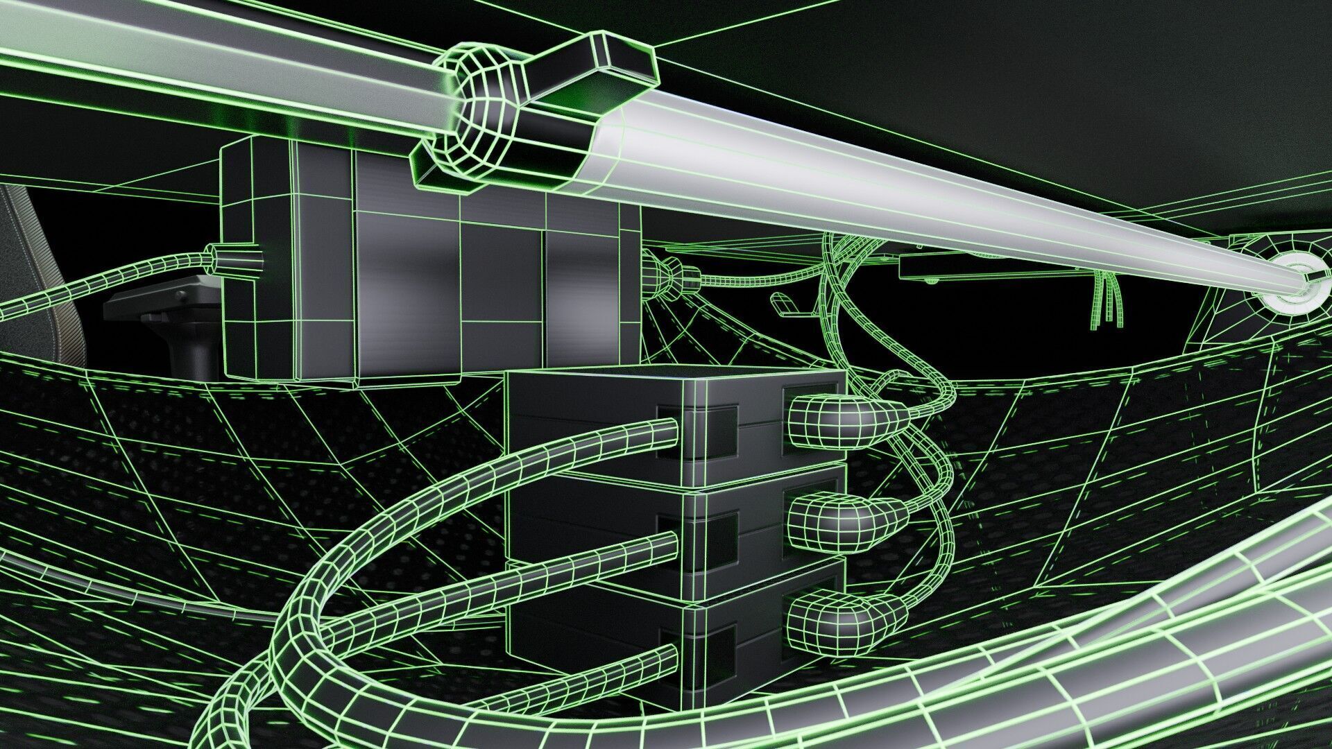 Workstation for PC Low-poly 3D model_46