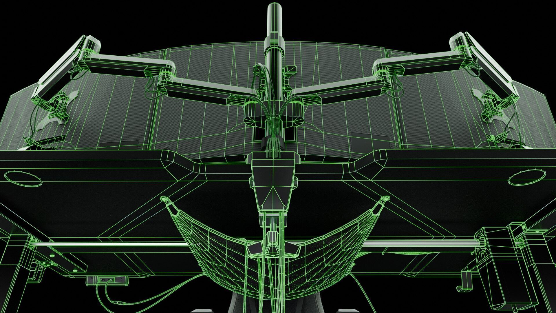 Workstation for PC Low-poly 3D model_50