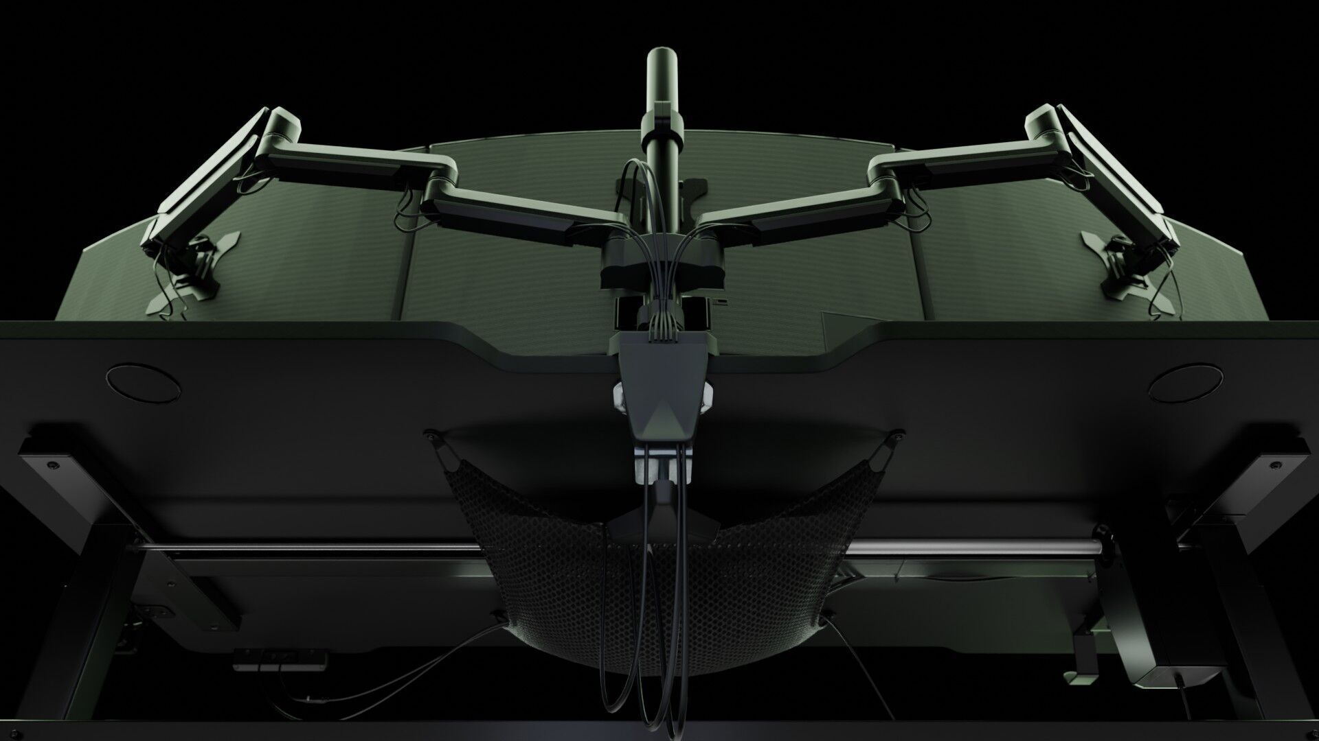 Workstation for PC Low-poly 3D model_49