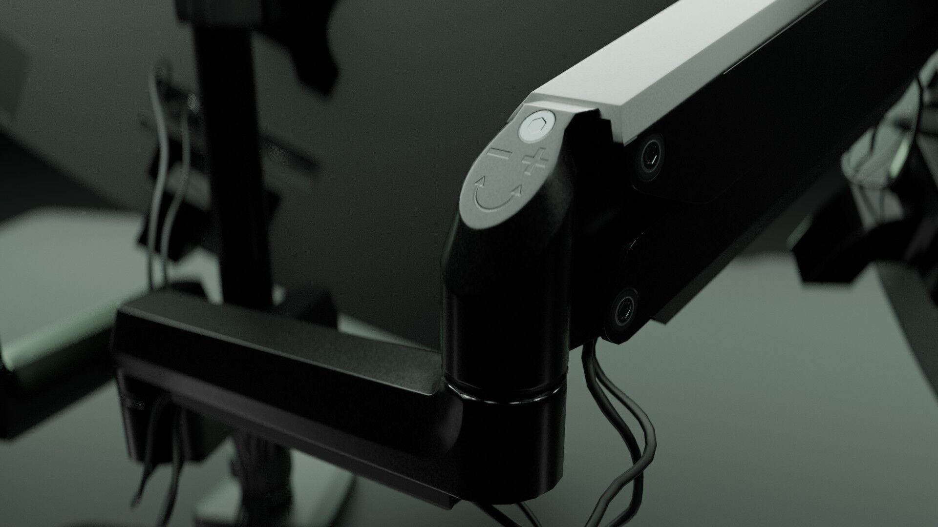 Workstation for PC Low-poly 3D model_16