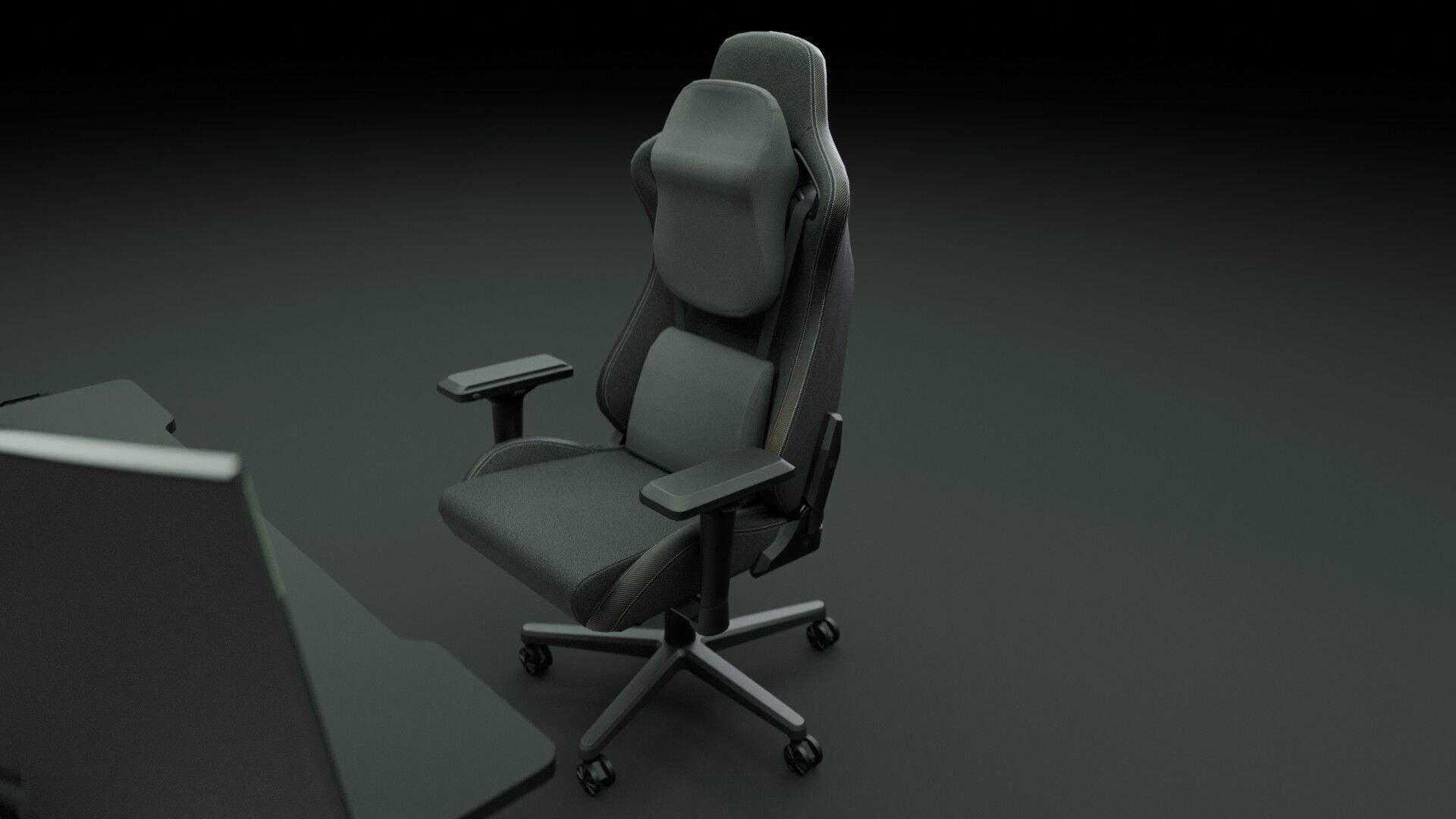 Workstation for PC Low-poly 3D model_27