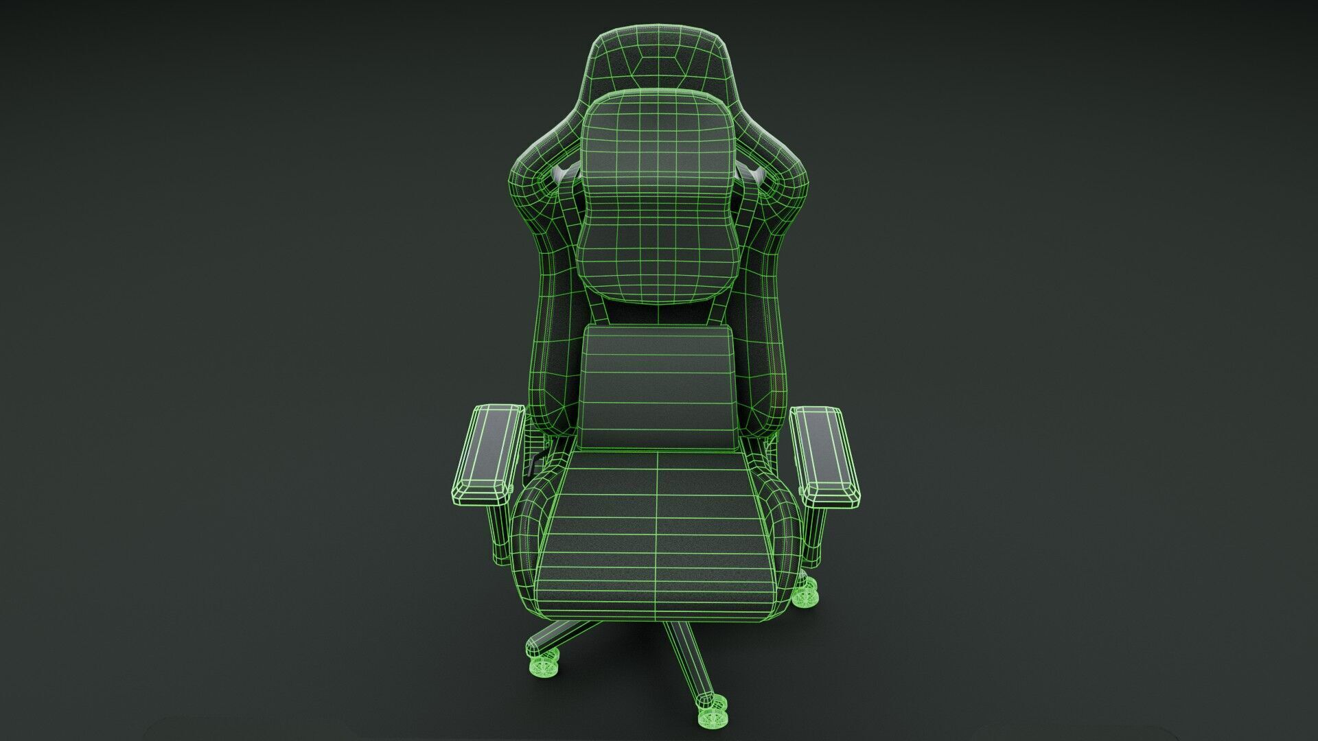 Workstation for PC Low-poly 3D model_26