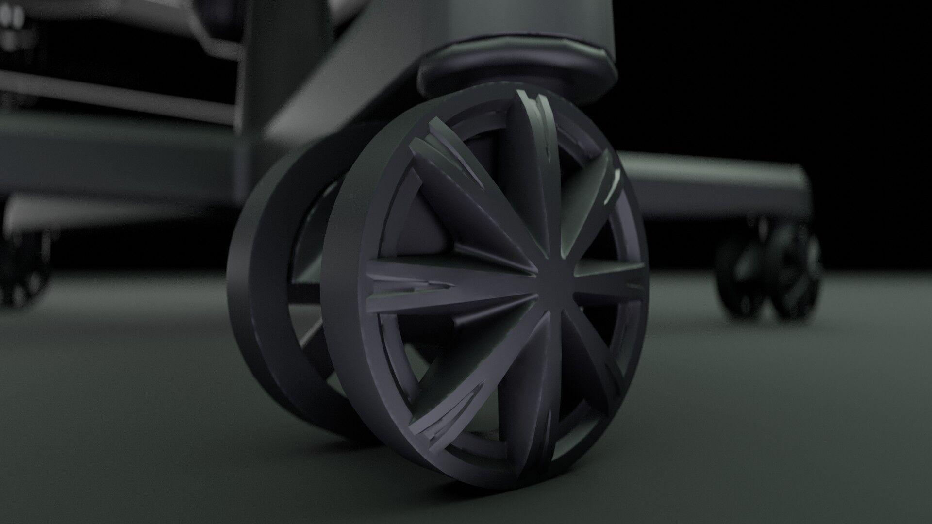 Workstation for PC Low-poly 3D model_35