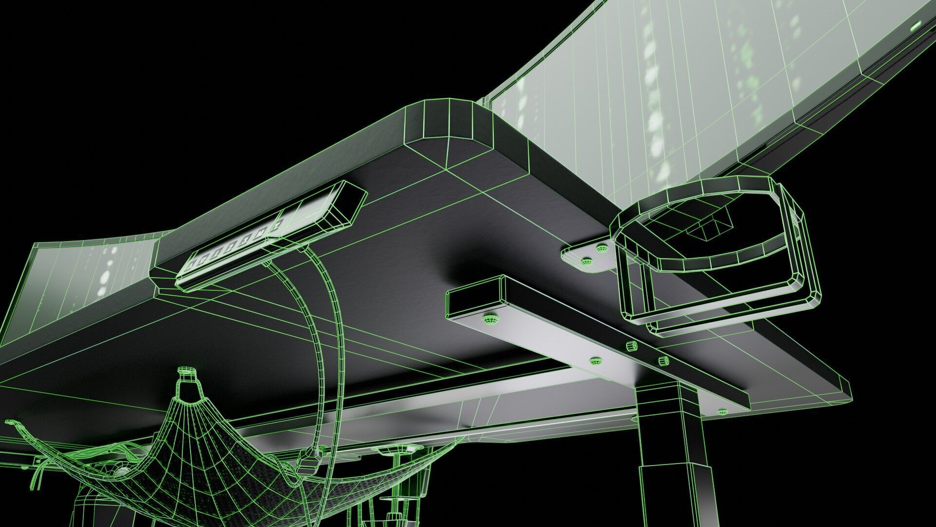 Workstation for PC Low-poly 3D model_42