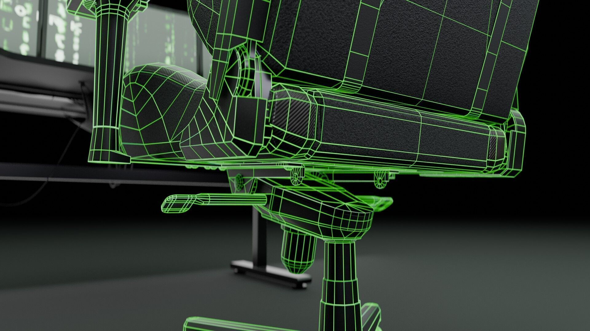 Workstation for PC Low-poly 3D model_32