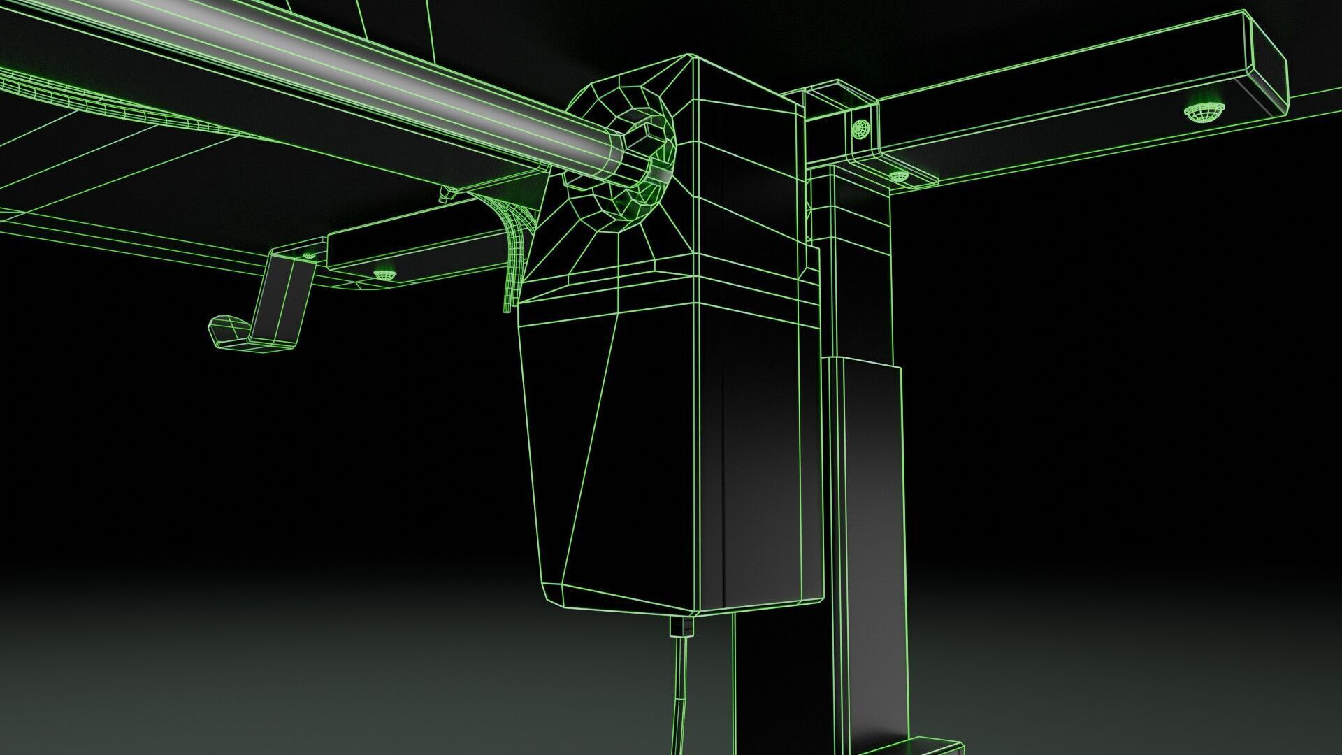 Workstation for PC Low-poly 3D model_48