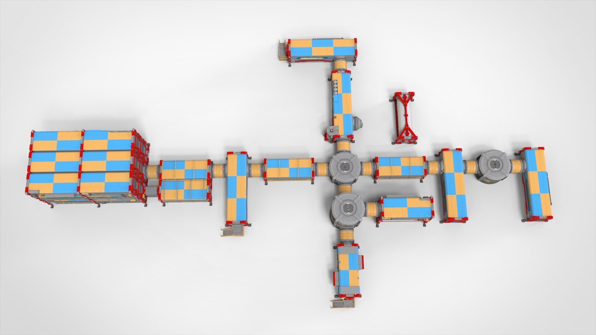 Sci-fi Residential module for habitation 3D model_9