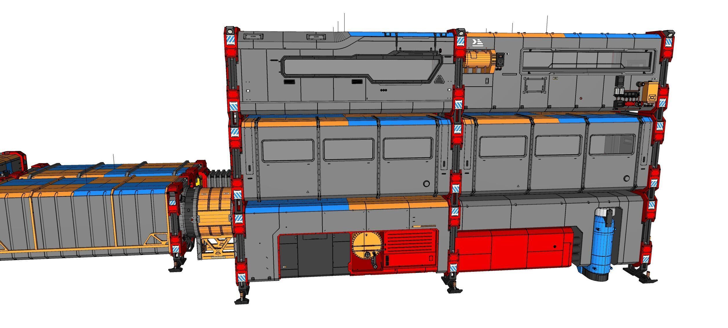 Sci-fi Residential module for habitation 3D model_51