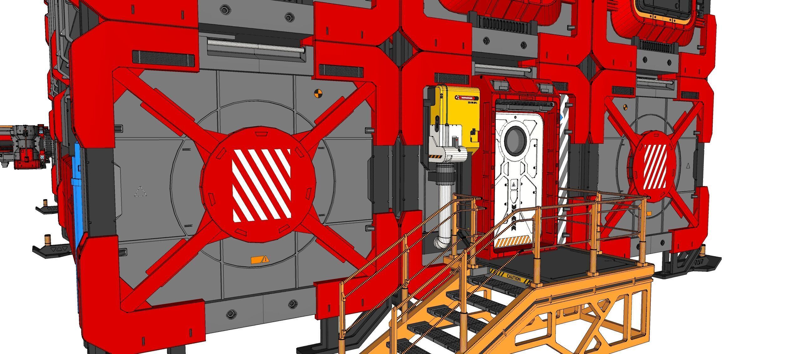 Sci-fi Residential module for habitation 3D model_52
