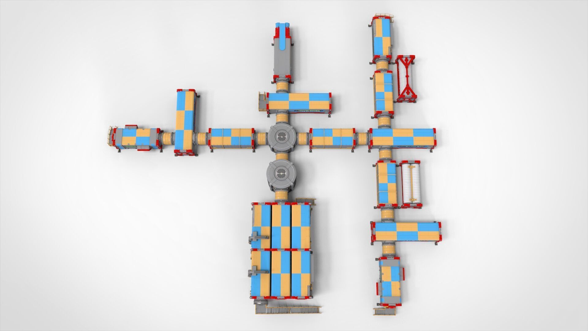 Sci-fi Residential module for habitation 3D model_28