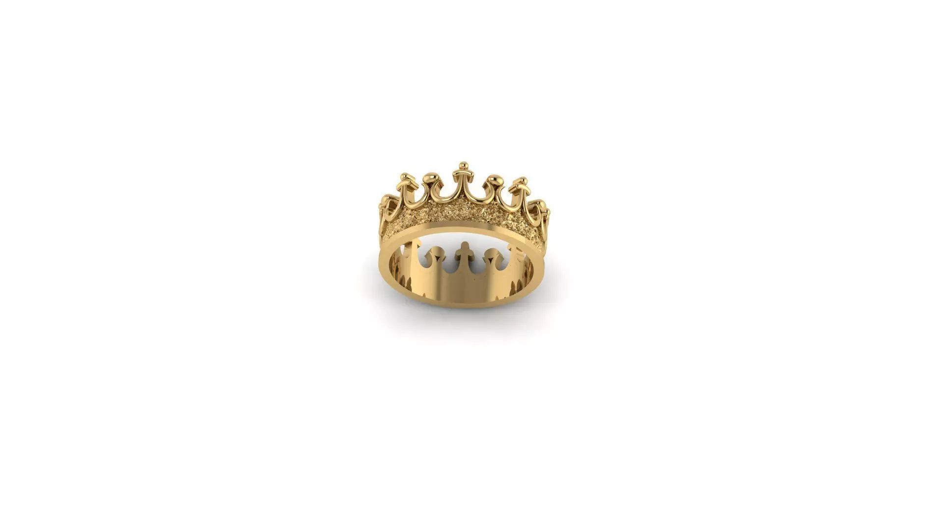 CROWN RING 3D print model_0