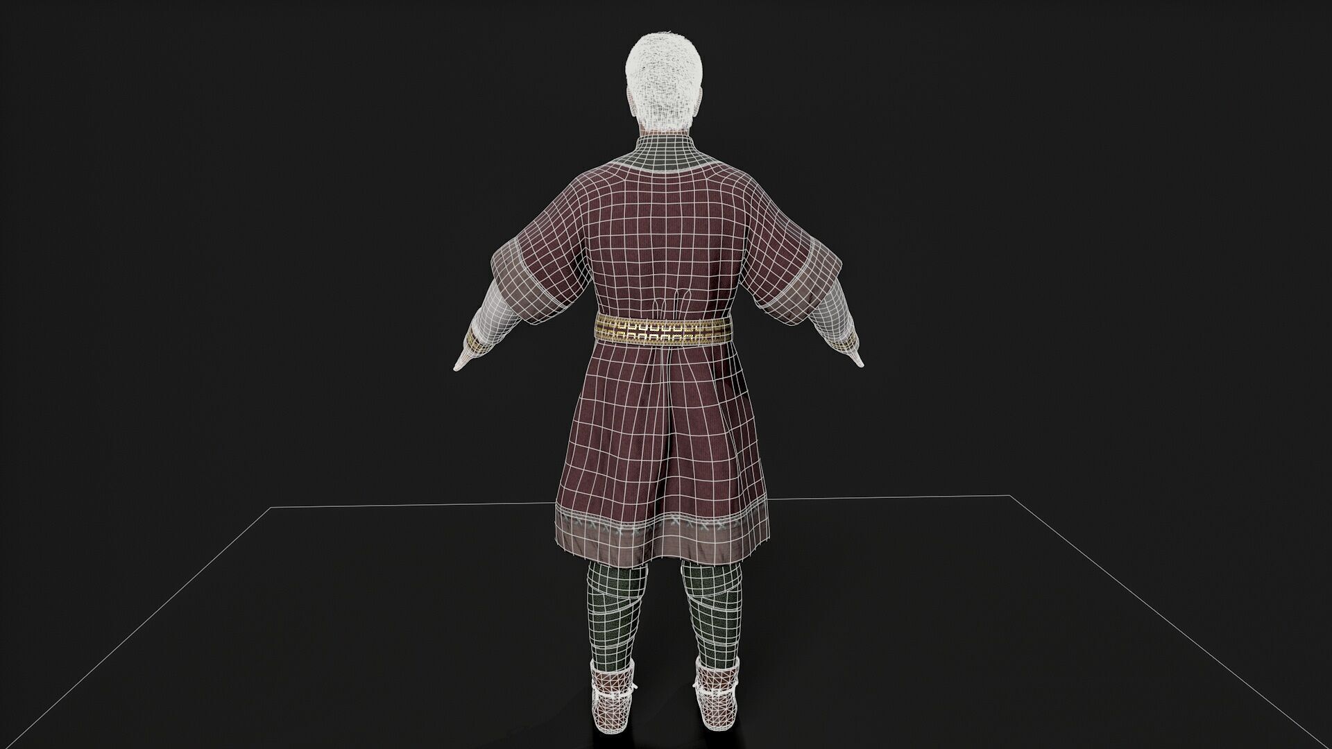 People of African descent Low-poly 3D model_10