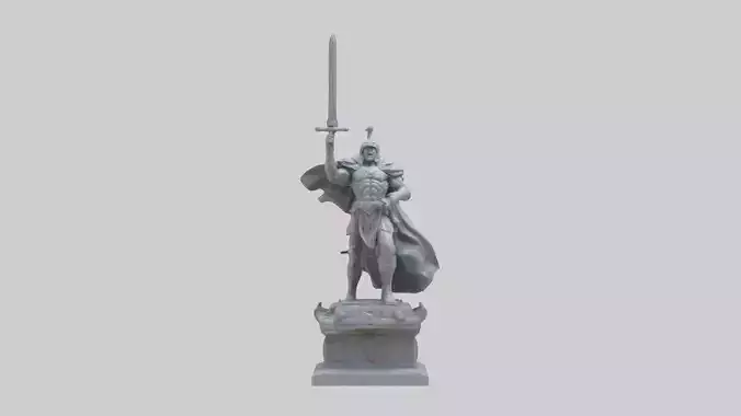 Final Charge of the Hero Statue model