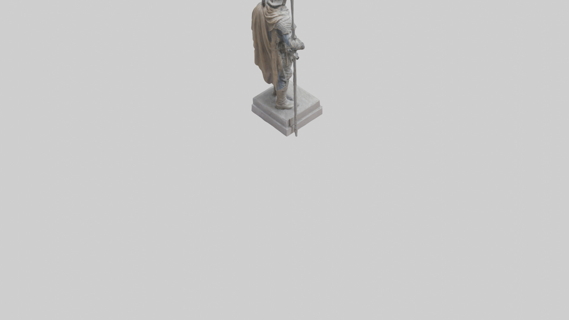 Final Glory Soldier Statue model Low-poly 3D model_5