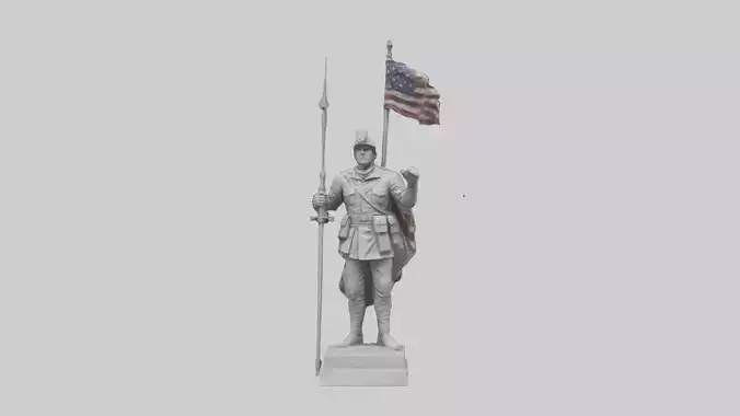 Final Glory Soldier Statue model