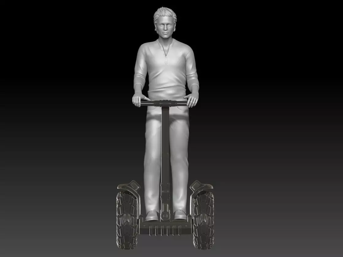 Tourists on Segway boy 1 3D print model_0