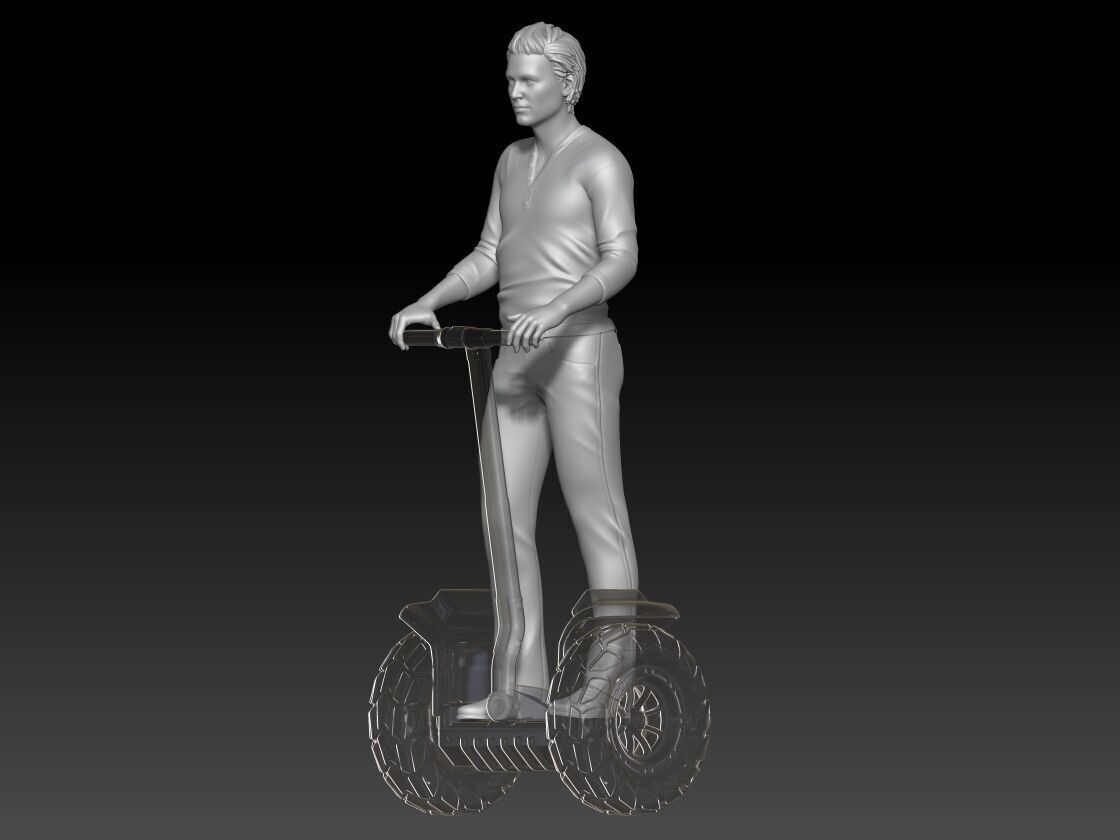 Tourists on Segway boy 1 3D print model_1