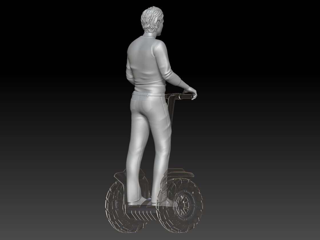 Tourists on Segway boy 1 3D print model_2