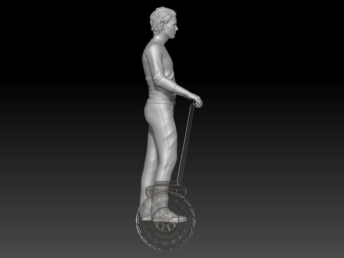 Tourists on Segway boy 1 3D print model_3