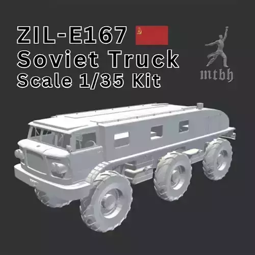 ZIL-E167 Soviet Off-Road Truck 1-35 Scale