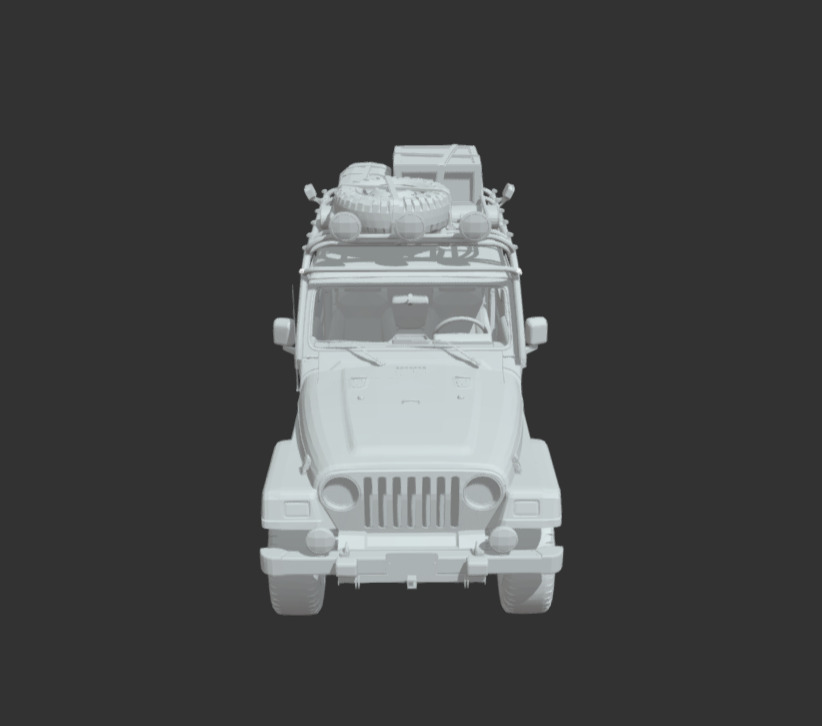 Jeep Wrangler Scale 1-35 And 1-16 Model Kit 3D print model_6