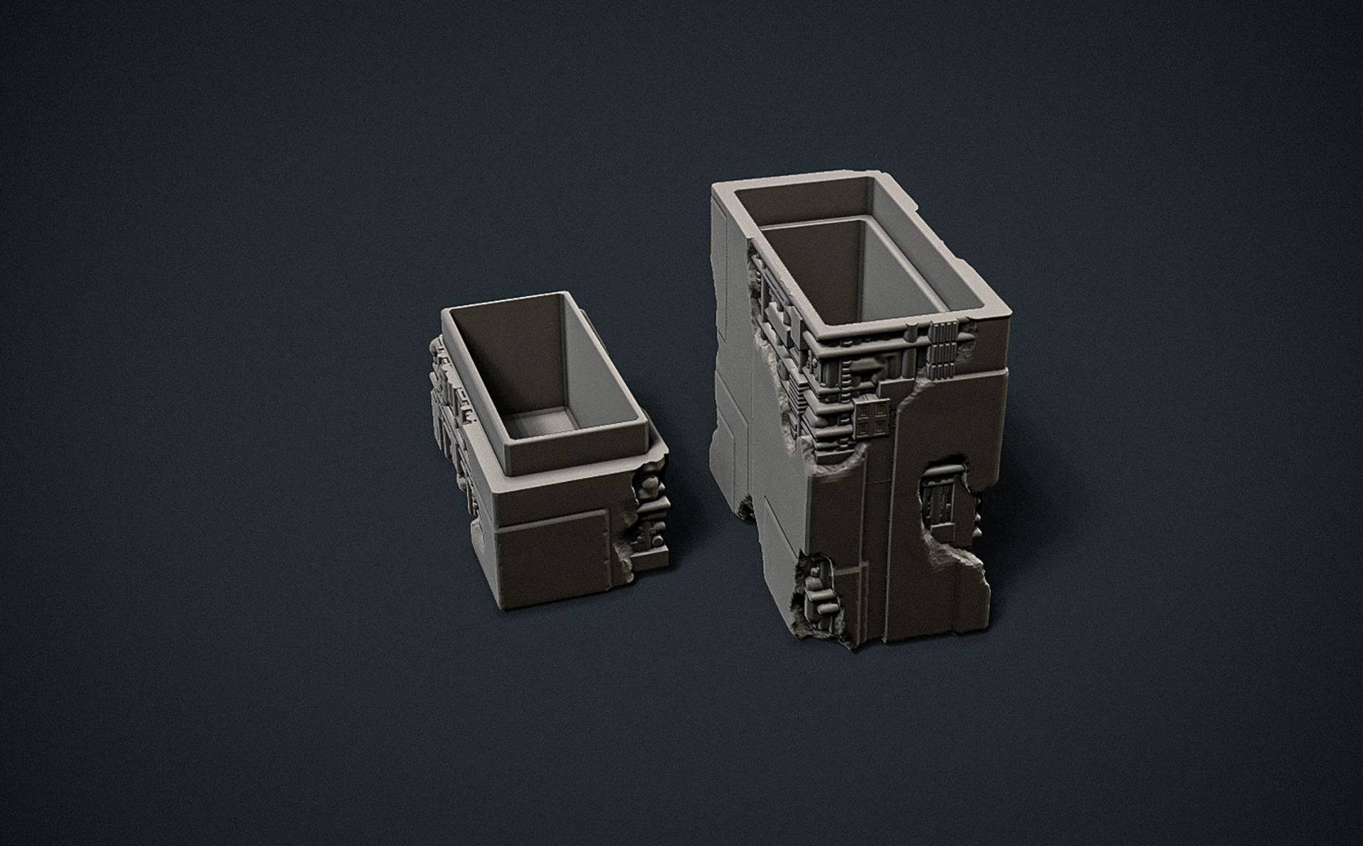 Sci-Fi Tech Container RoZ 3D print model_1