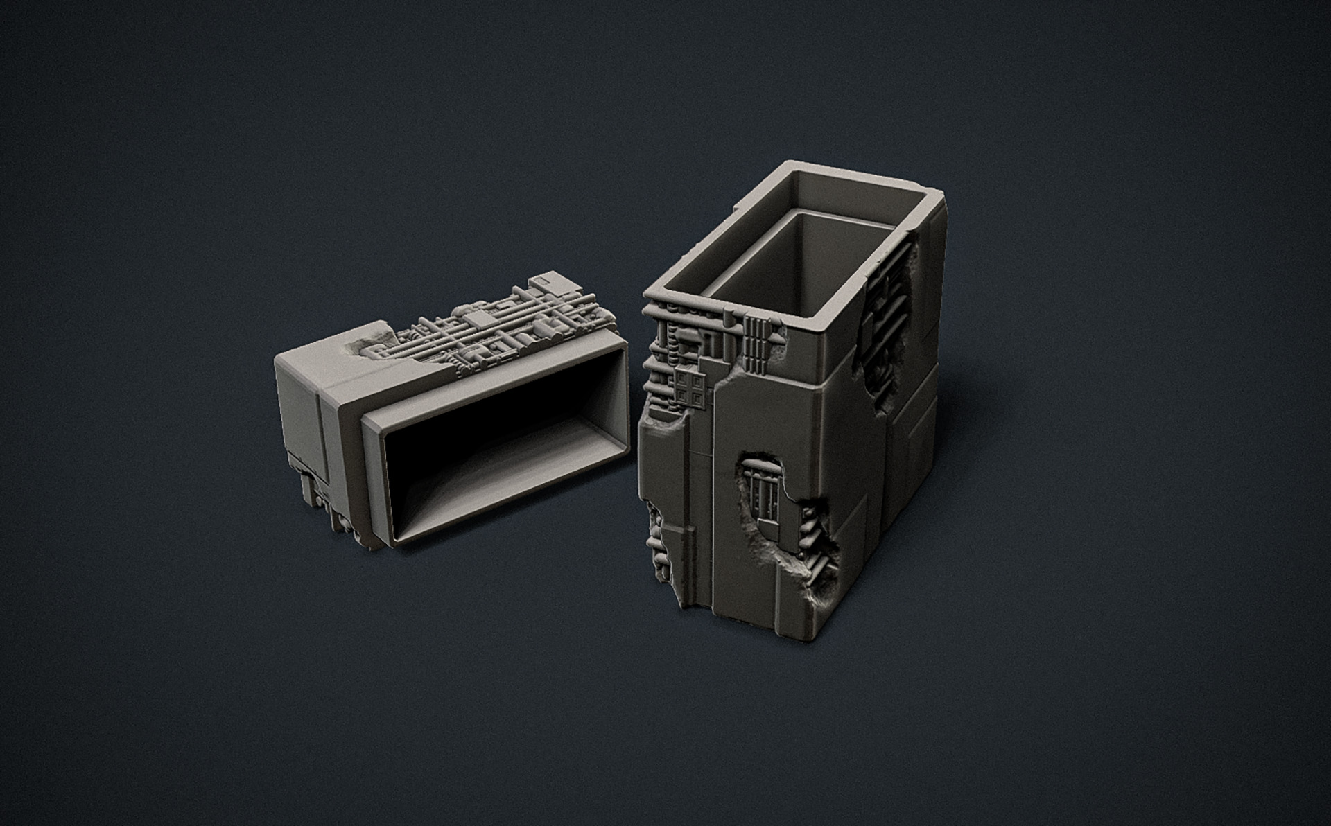 Sci-Fi Tech Container RoZ 3D print model_8