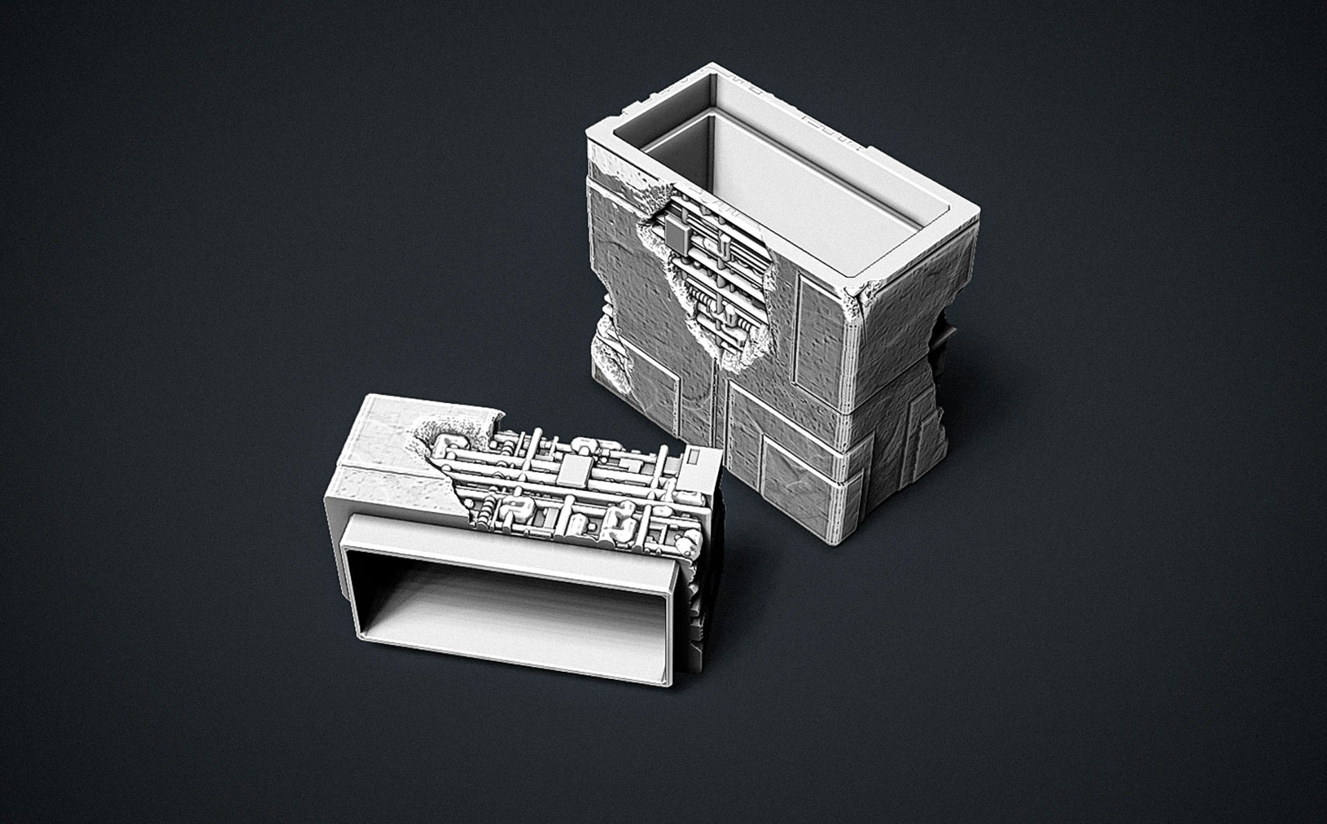 Sci-Fi Tech Container RoZ 3D print model_7