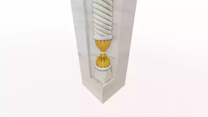 hourglass column 3D model