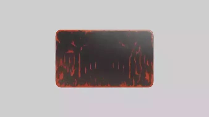 Fire Hazard Area Danger Sign model Low-poly 3D model